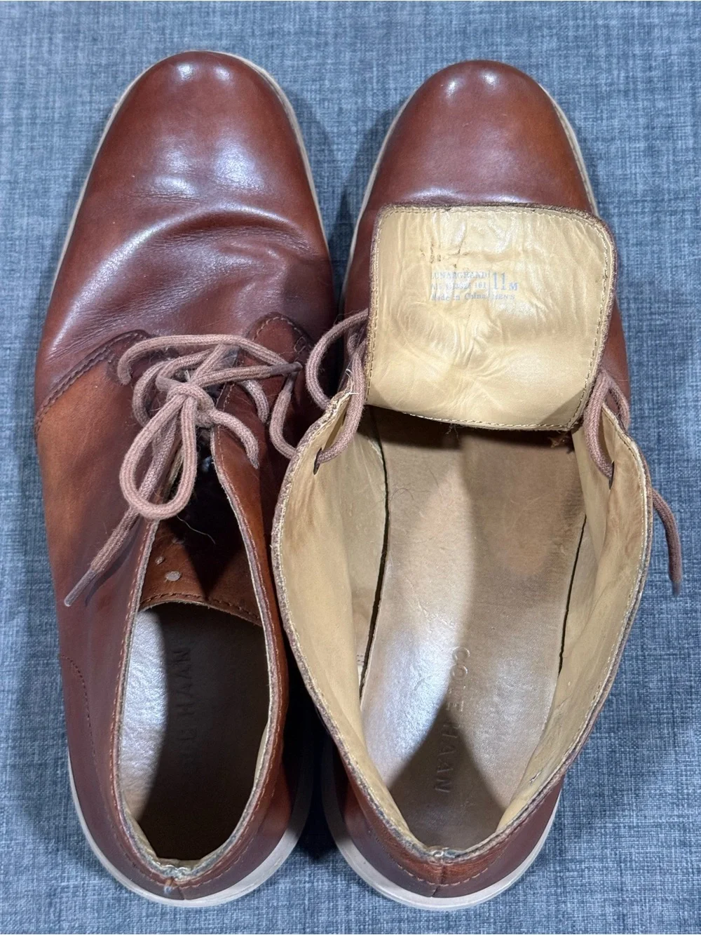 Men's Cole Haan Brown Leather Chukka Boots - Classic Lace-Up Style